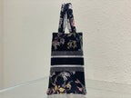 DIOR Small Book Tote 26.5cm Jardin Botanique Black