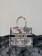DIOR Small Book Tote 26.5cm Hercules White