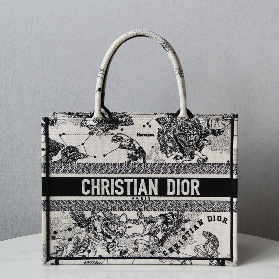 DIOR Medium Book Tote 36cm Hercules White