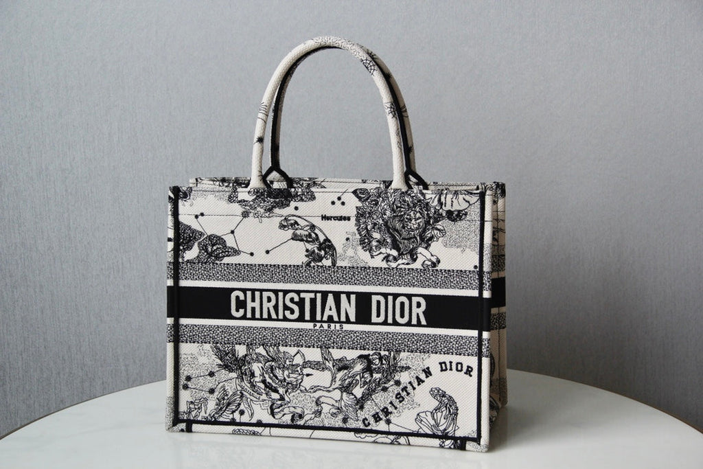 DIOR Medium Book Tote 36cm Hercules White
