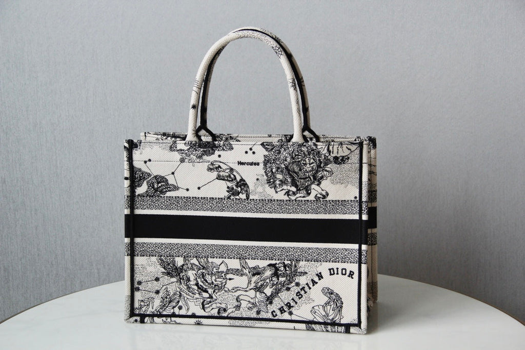 DIOR Medium Book Tote 36cm Hercules White