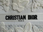 DIOR Small Book Tote 26.5cm Butterfly Zodiac White