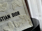 DIOR Medium Book Tote 36cm Butterfly Zodiac White