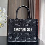 DIOR Medium Book Tote 36cm Butterfly Zodiac Black