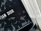 DIOR Large Book Tote 42cm Butterfly Zodiac Black
