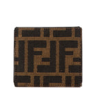 Fendi Zucca Canvas Leather Coin Case