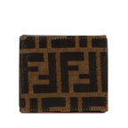 Fendi Zucca Canvas Leather Coin Case