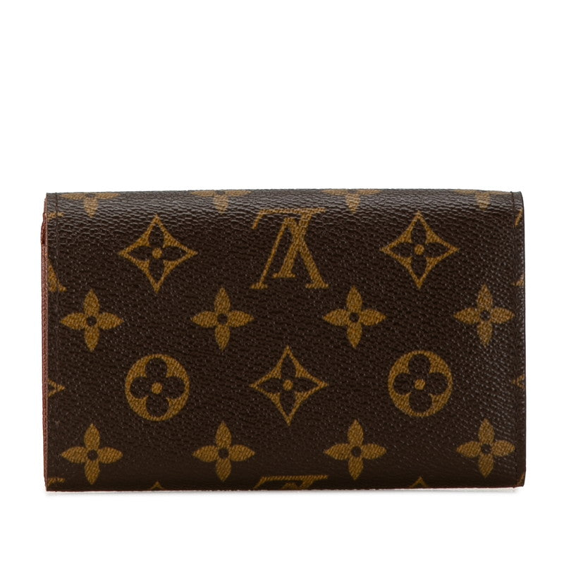 Louis Vuitton Monogram Bifold Wallet M61730 Brown PVC Leather
