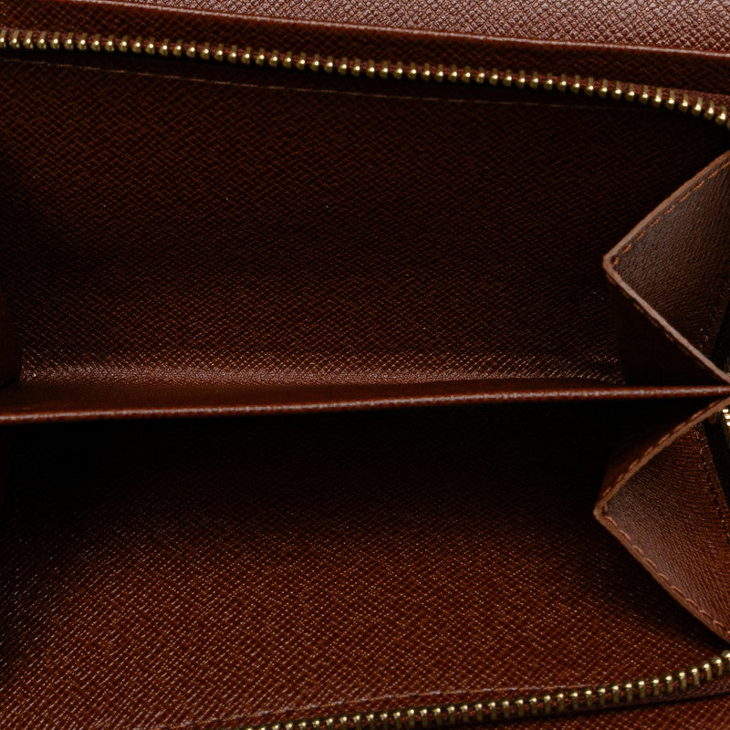 Louis Vuitton Monogram Bifold Wallet M61730 Brown PVC Leather