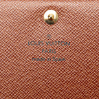 Louis Vuitton Monogram Bifold Wallet M61730 Brown PVC Leather