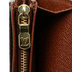 Louis Vuitton Monogram Bifold Wallet M61730 Brown PVC Leather
