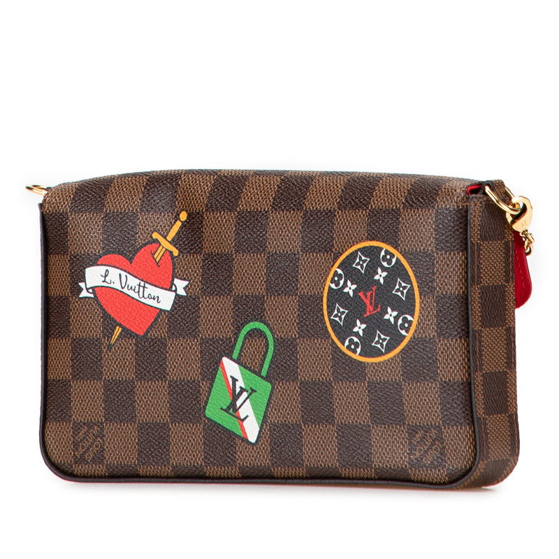 Louis Vuitton Pochette Felicie Damier Patchs Shoulder Bag