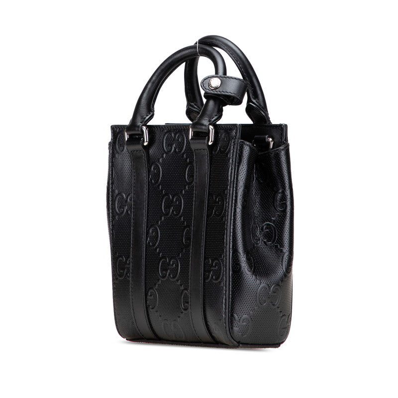 Gucci GG Embossed Jumbo GG Leather 2way Bag