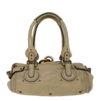 Chloe Paddington Shoulder Bag Leather Beige yb381