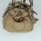 Chloe Paddington Shoulder Bag Leather Beige yb381