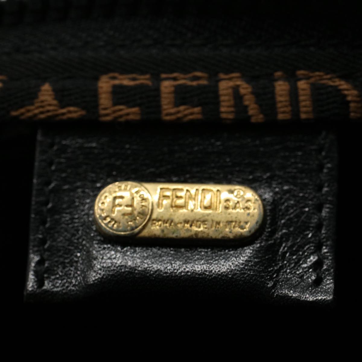 FENDI Tote Bag Canvas Black 2291 26488 088yb411