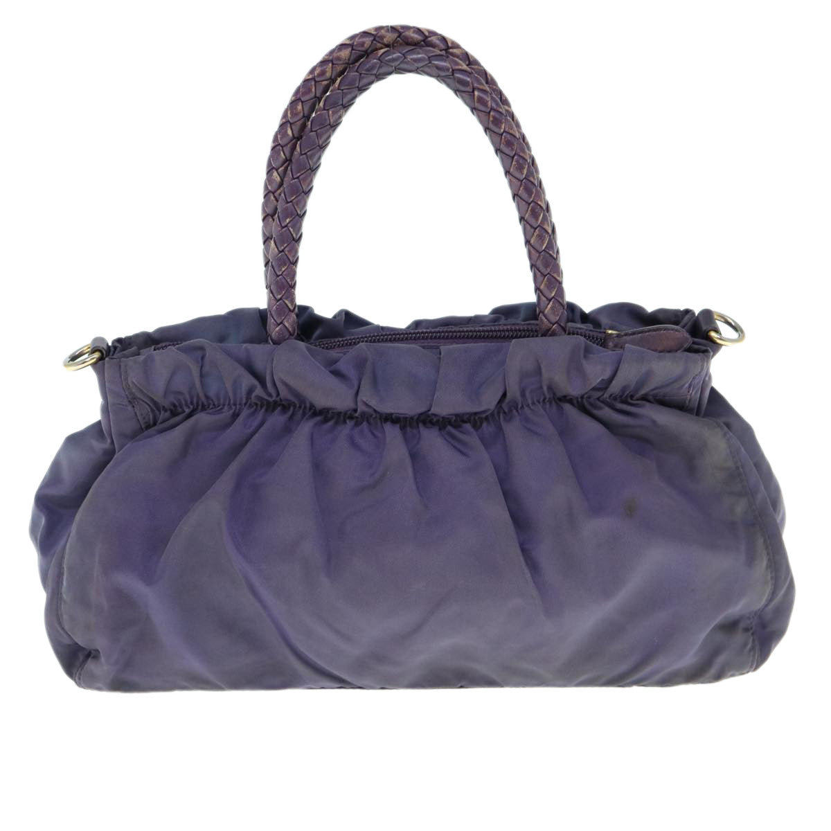 PRADA Hand Bag Nylon 2way Purple  yb458