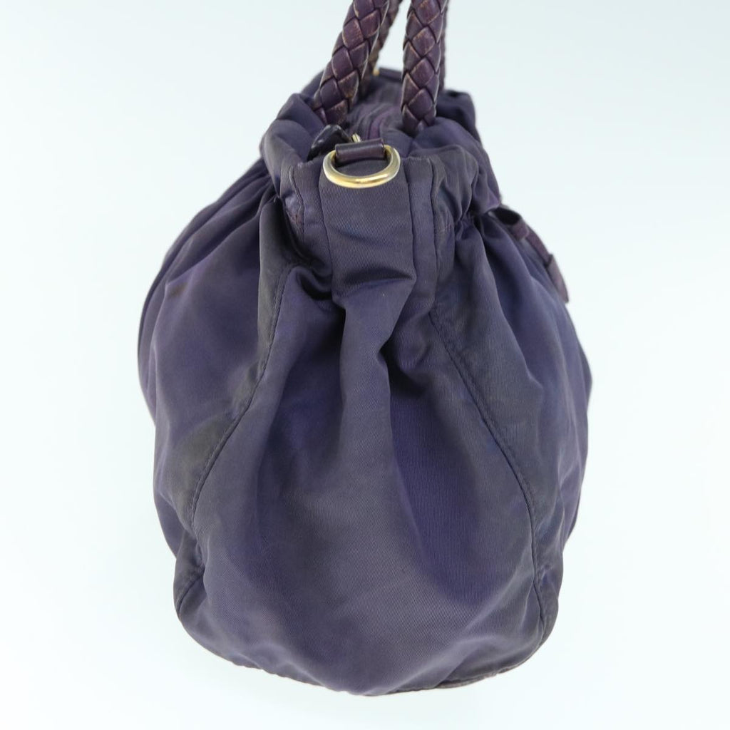 PRADA Hand Bag Nylon 2way Purple  yb458