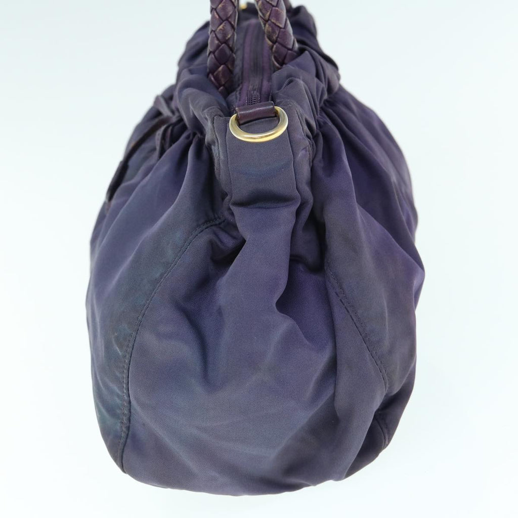 PRADA Hand Bag Nylon 2way Purple  yb458