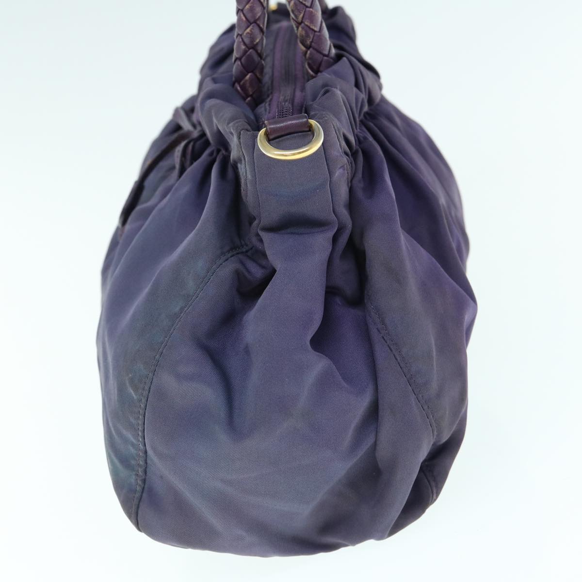 PRADA Hand Bag Nylon 2way Purple  yb458