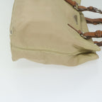 PRADA Tote Bag Nylon Beige  yb466
