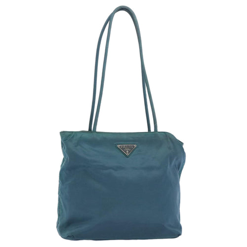PRADA Shoulder Bag Nylon Blue  yb468