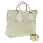 PRADA Hand Bag Nylon 2way Beige  yb469