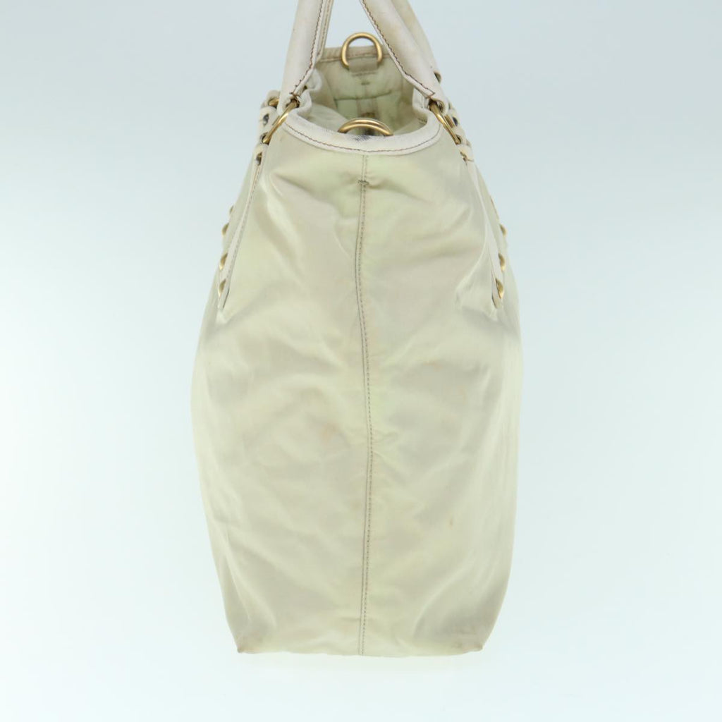 PRADA Hand Bag Nylon 2way Beige  yb469