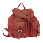 PRADA Backpack Nylon Red  yb470
