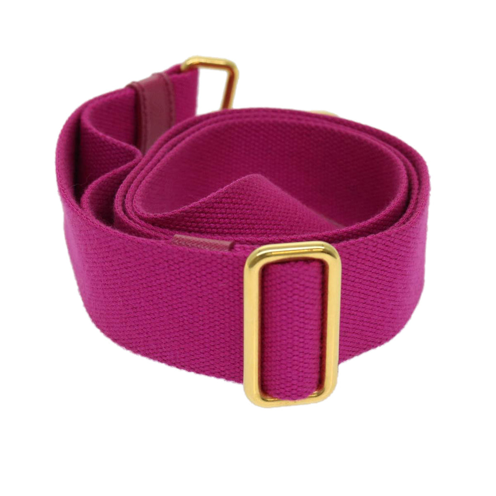 PRADA Adjustable Shoulder Strap Canvas 23.6""-39.4"" Pink  yb476