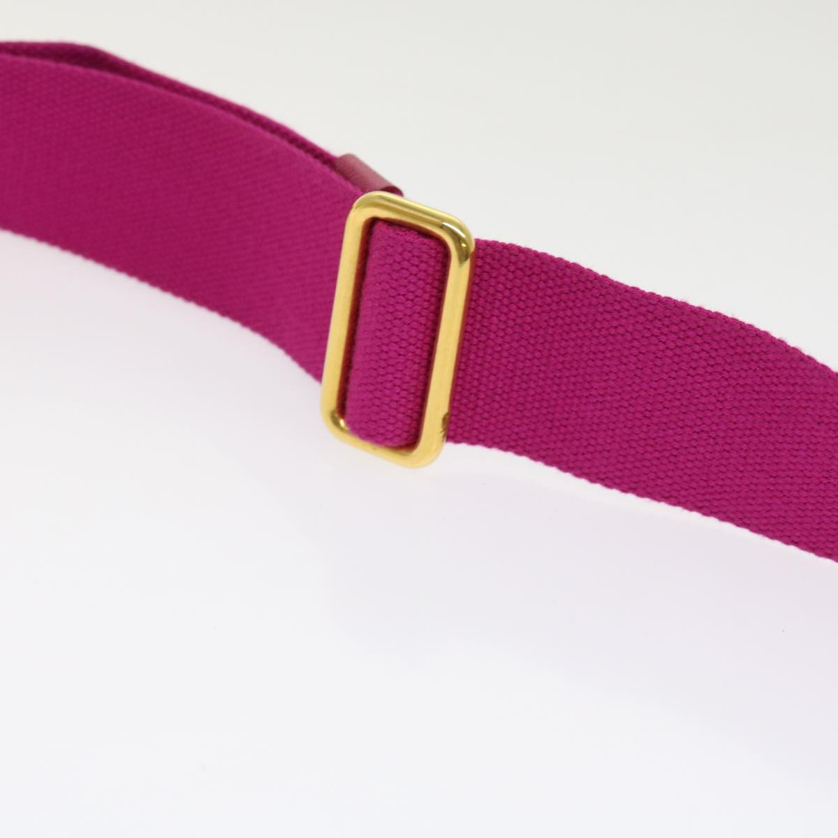 PRADA Adjustable Shoulder Strap Canvas 23.6""-39.4"" Pink  yb476