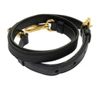 PRADA Adjustable Shoulder Strap Leather 33.9""-38.2"" Black  yb479