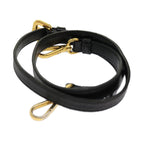 PRADA Adjustable Shoulder Strap Leather 33.9""-38.2"" Black  yb479
