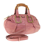 Chloe Etel Shoulder Bag Leather 2way Pink yb497