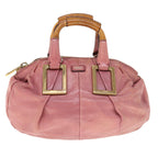 Chloe Etel Shoulder Bag Leather 2way Pink yb497