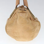 Chloe Etel Shoulder Bag Leather 2way Beige yb501