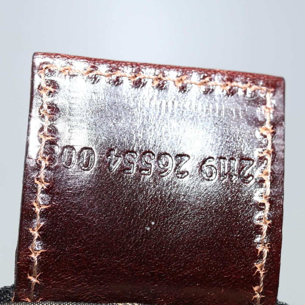 FENDI Zucca Canvas Vanity Hand Bag Brown Blackyb514