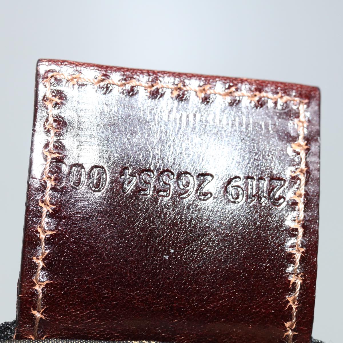 FENDI Zucca Canvas Vanity Hand Bag Brown Blackyb514