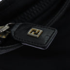 FENDI Hand Bag Canvas Blackyb555