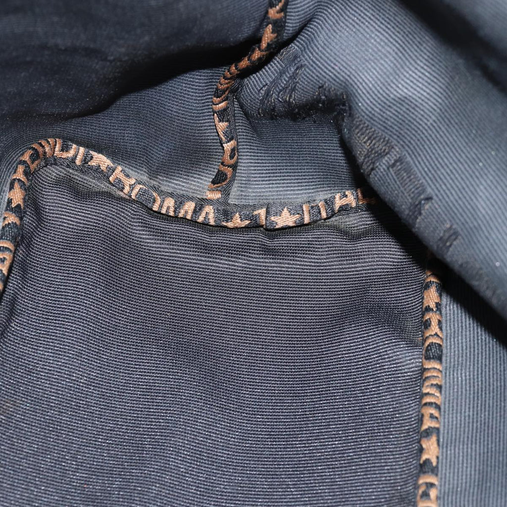 FENDI Hand Bag Canvas Blackyb555