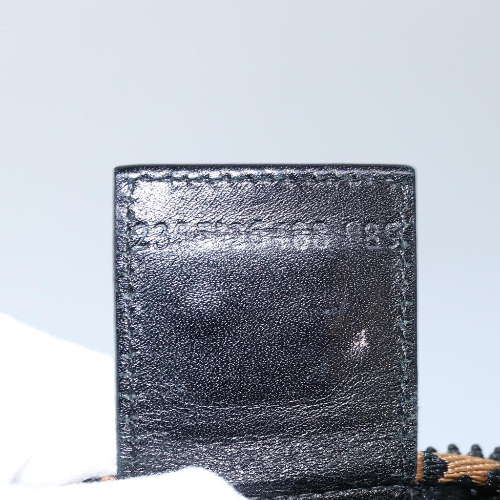 FENDI Hand Bag Canvas Blackyb555