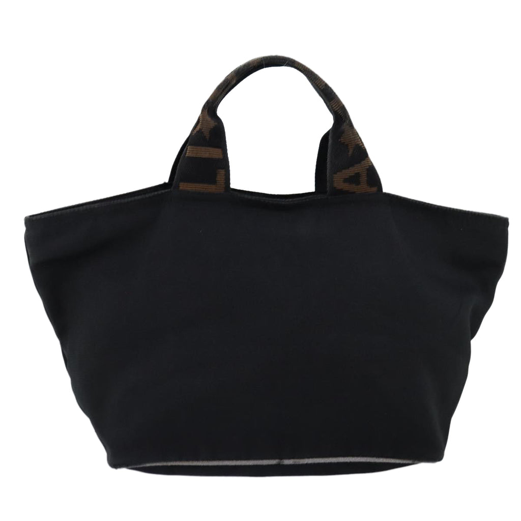 FENDI Hand Bag Canvas Blackyb555