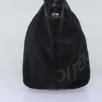 FENDI Hand Bag Canvas Blackyb555