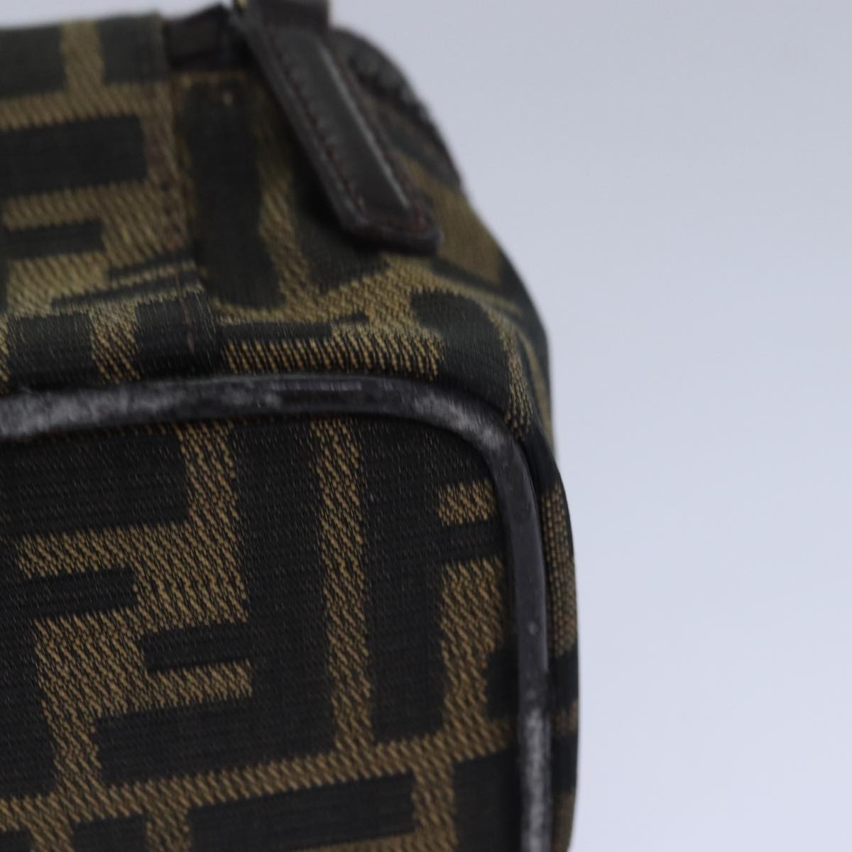 FENDI Zucca Canvas Vanity Pouch Brown Blackyb585