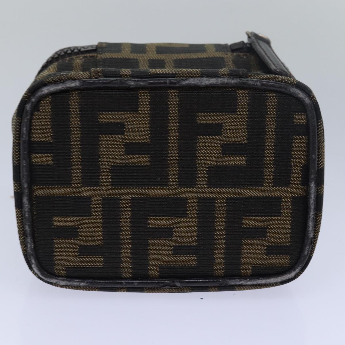 FENDI Zucca Canvas Vanity Pouch Brown Blackyb585