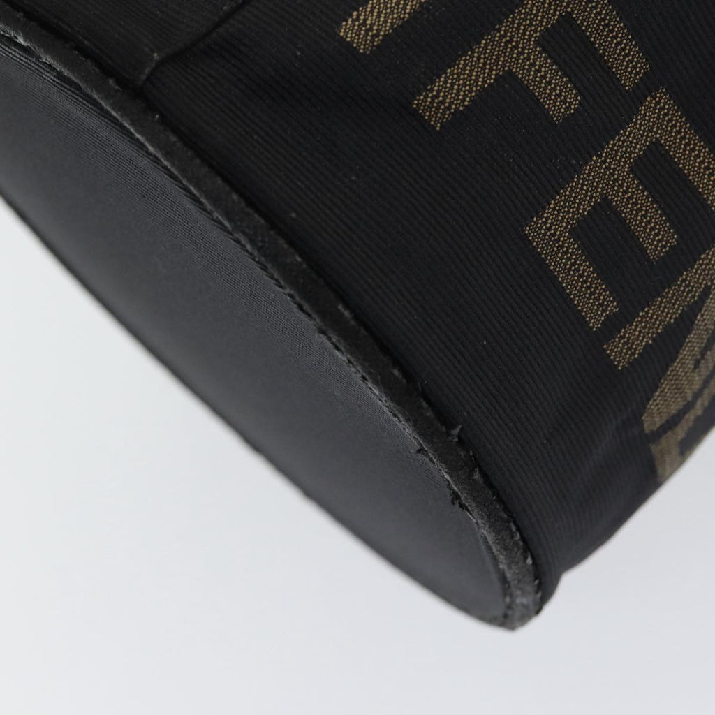 FENDI Hand Bag Canvas Brown Blackyb646