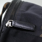 FENDI Hand Bag Canvas Brown Blackyb646