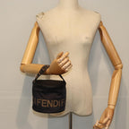FENDI Hand Bag Canvas Brown Blackyb646