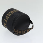 FENDI Hand Bag Canvas Brown Blackyb646