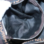 FENDI Zucca Canvas Mamma bucket Shoulder Bag Brown Blackyb648
